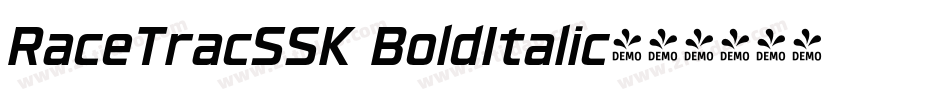 RaceTracSSK BoldItalic字体转换